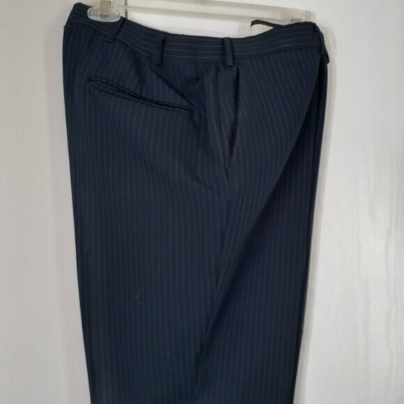 Men's BENT NAIL 3 Pc Suit; Navy Pin Stripe; Size 46 - 41 - Picture 4 of 8